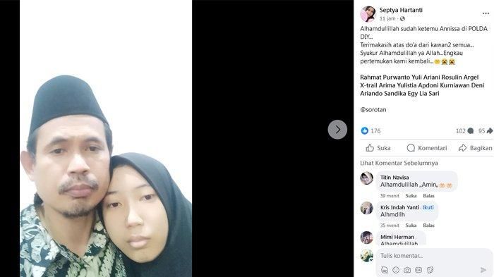 Unggahan Facebook tante Annisa