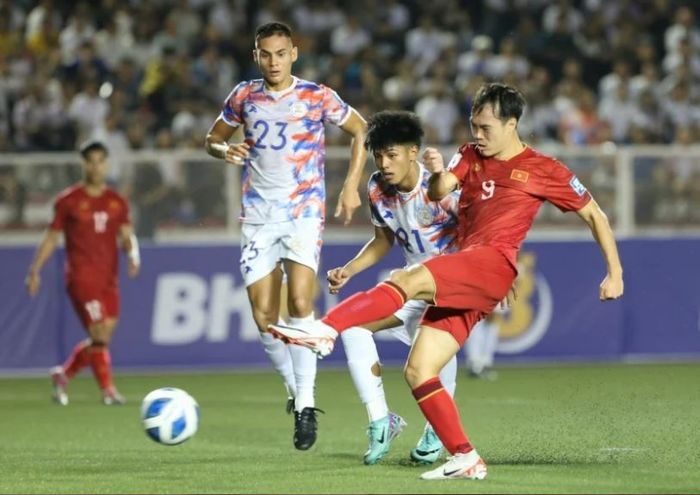 Vietnam memenangi laga perdana atas Filipina dengan skor 2-0 dalam grup F Kualifikasi Piala Dunia 2026 putaran kedua, di Stadion Rizal Memorial, Kamis (16/11/2023).