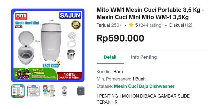 Rekomendasi Mesin Cuci Murah di Bawah 1 Juta, Cocok untuk Kebutuhan