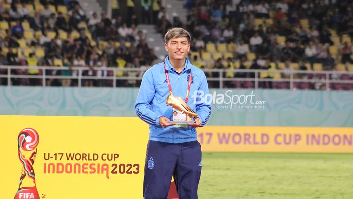 Peraih Golden Boot Piala Dunia U-17 2023,&nbsp;Agustin Ruberto dari timnas U-17 Argentina.