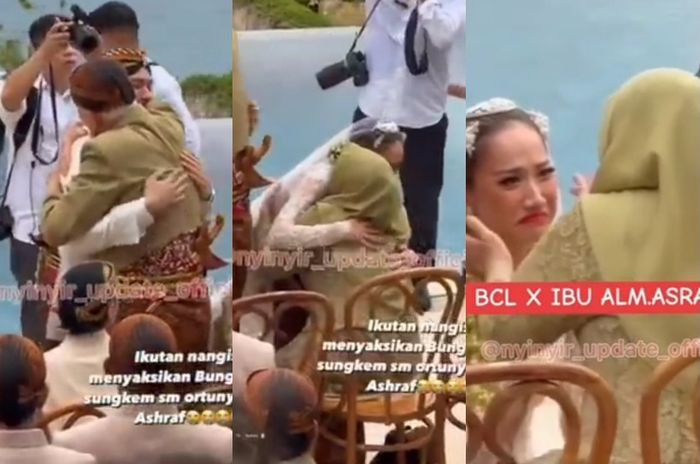 Keluarga Ashraf saat memeluk BCL