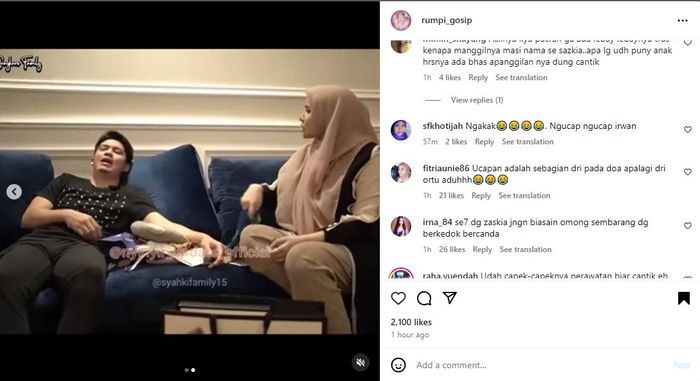Irwansyah ditegur Zaskia Sungkar saat ingin anaknya seperti playboy