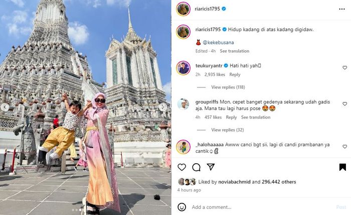 Diterpa Kabar Miring Keretakan Rumah Tangga, Teuku Ryan Ingatkan Hal Ini ke Ria Ricis yang Ajak Moana Liburan