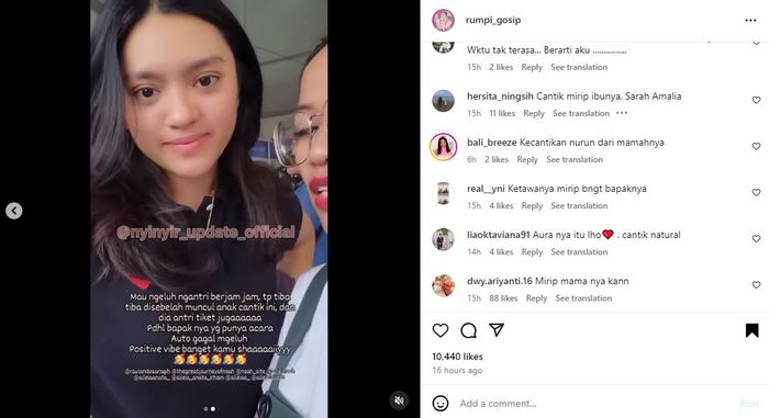 Lihat Konser Ariel Noah, Alleia Ternyata Juga Ikut Antri Tiket, Netizen Beri Pujian Selangit
