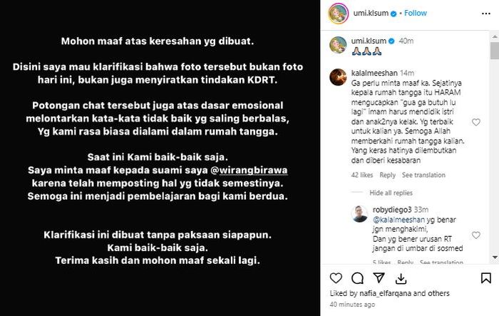 Curhatan Umi Kalsum soal kondisi pasca mengalami KDRT