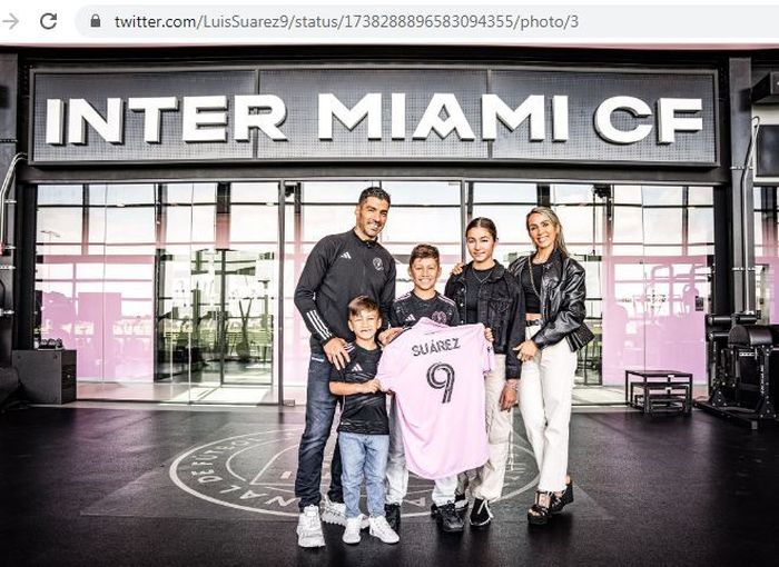 Luis Suarez resmi bergabung dengan Inter Miami.