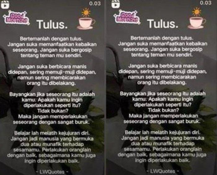 Sensen unggah tulisan bijak soal hubungan pertemanan