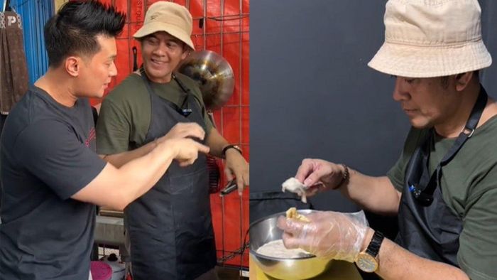 Aktor sinetron kolosal Aris Kurniawan kini jualan tahu bakso 