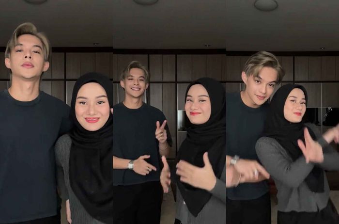 Rey Mbayang dan Dinda Hauw Asik Tik Tokan Bareng