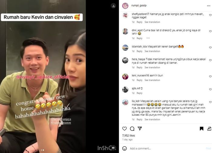 Rumah Kevin Sanjaya dan Valencia Tanoesoedibjo