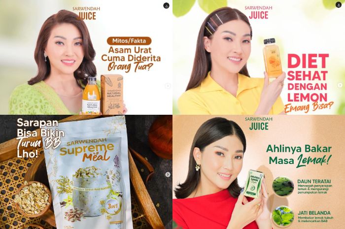 Instagram @sarwendahjuiceofficial
Bisnis jus herbal Sarwendah