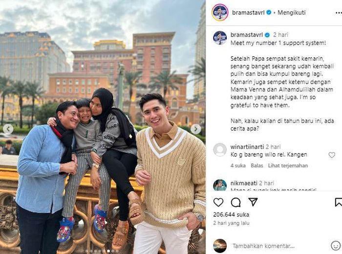 Baru-baru ini, Verrell Bramasta mendadak bagikan kabar terkait kondisi kesehatan sang ayah.