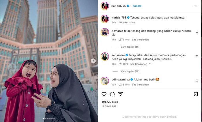 Ria Ricis bagikan momen bareng sang anak Moana di Tanah Suci.