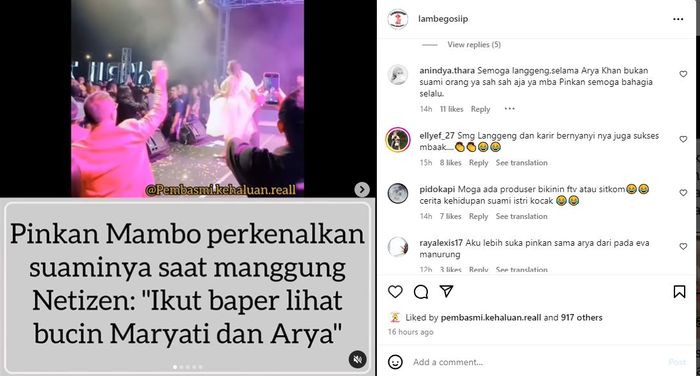 Pinkan Mambo kenalkan Arya Khan di panggung