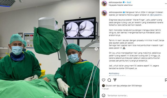 Suami Melanie Putria seorang dokter bedah tulang