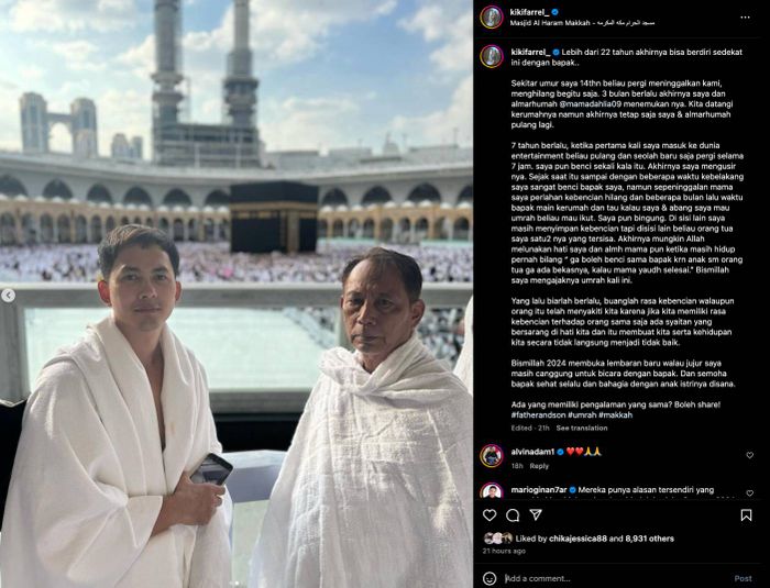 Kiki Farrel dan ayahnya