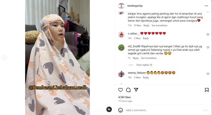 Bilqis makin jago ngaji dan beranjak makin dewasa