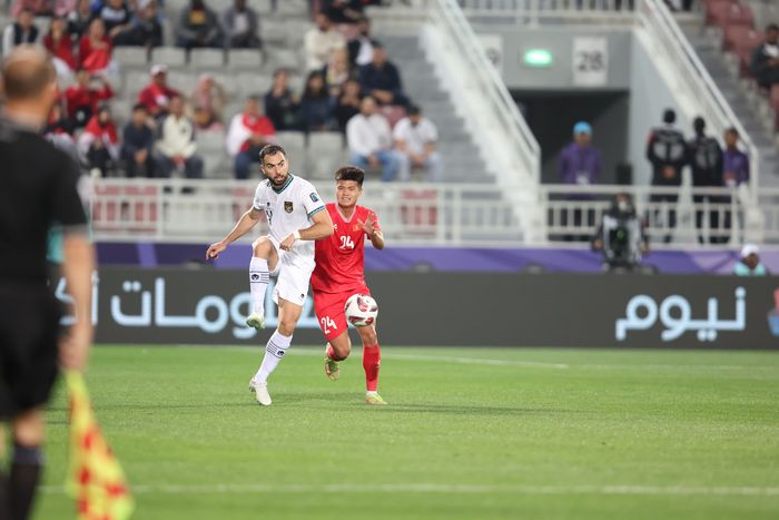 Penampilan Jordi Amat  saat timnas Indonesia menang 1-0 atas Vietnam di Abdullah Bin Khalifa Stadium, dalam lanjutan laga grup D Piala Asia 2023, Jumat (19/1/2024).