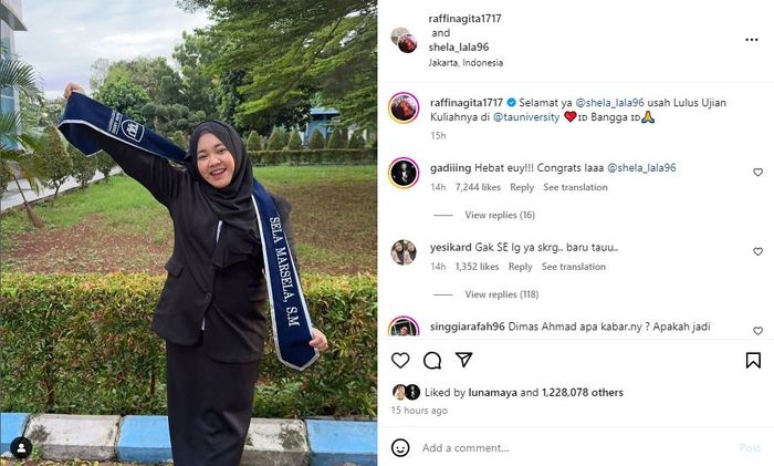 Pengasuh Rafathar, Mbak Lala baru saja menyelesaikan sidang untuk ujian kuliahnya