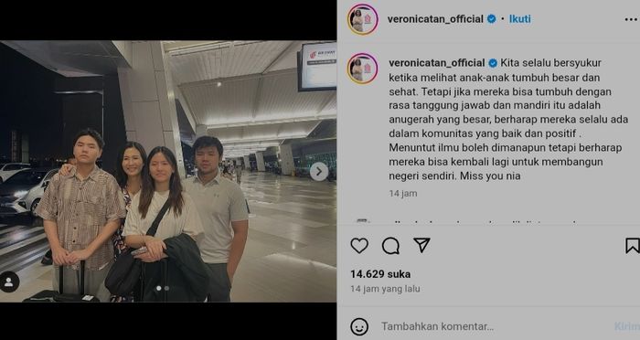 Unggahan Veronica Tan
