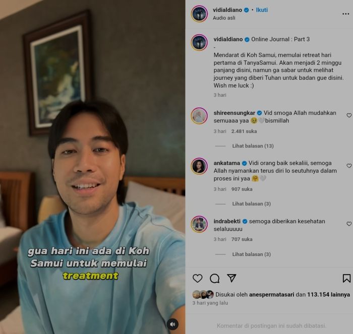 Unggahan Vidi Aldiano