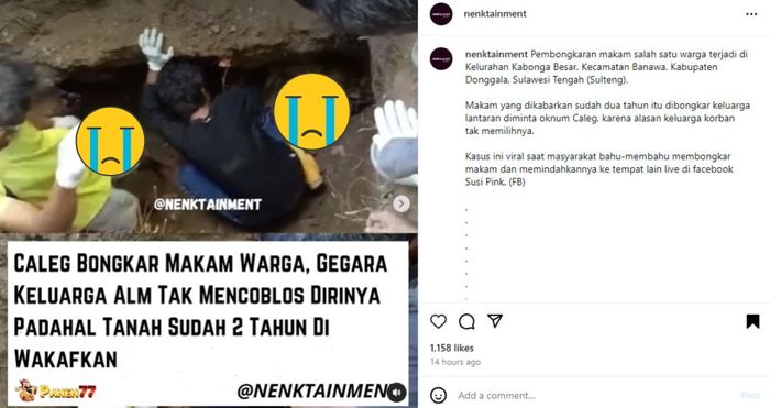 Viral Makam Dibongkar Diduga Gegara Keluarga Tak Pilih Oknum Caleg di <a href='https://madura.tribunnews.com/tag/pemilu-2024' title='Pemilu 2024'>Pemilu 2024</a>, Netizen : Astaghfirullah