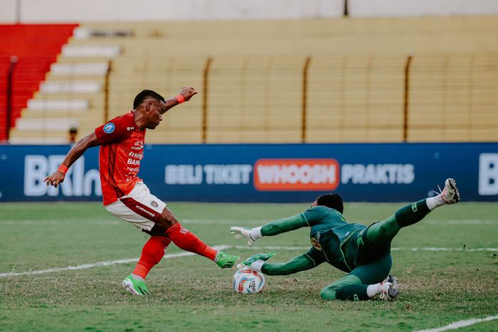 Suasana laga Barito Putera vs Bali United dalam lanjutan pekan ke-27 Liga 1 2023/2024 di Stadion Sultan Agung, Bantul, Senin (4/3/2024) sore WIB