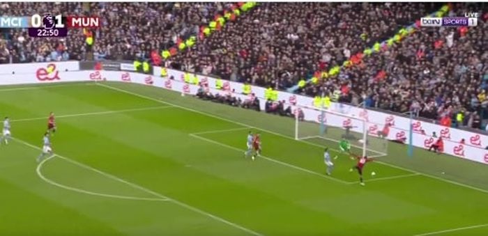 Marcus Rashford melewatkan peluang emas cetak gol saat Man United digilas Man City pada duel Liga Inggris (3/3/2024).