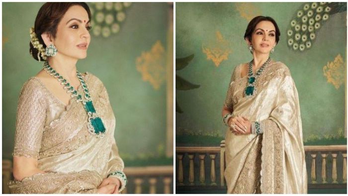 Kalung seharga ratusan triliun yang dikenakan istri konglomerat India