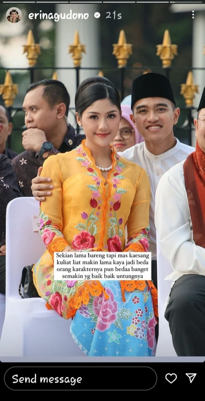 Unggahan Erina Gudono