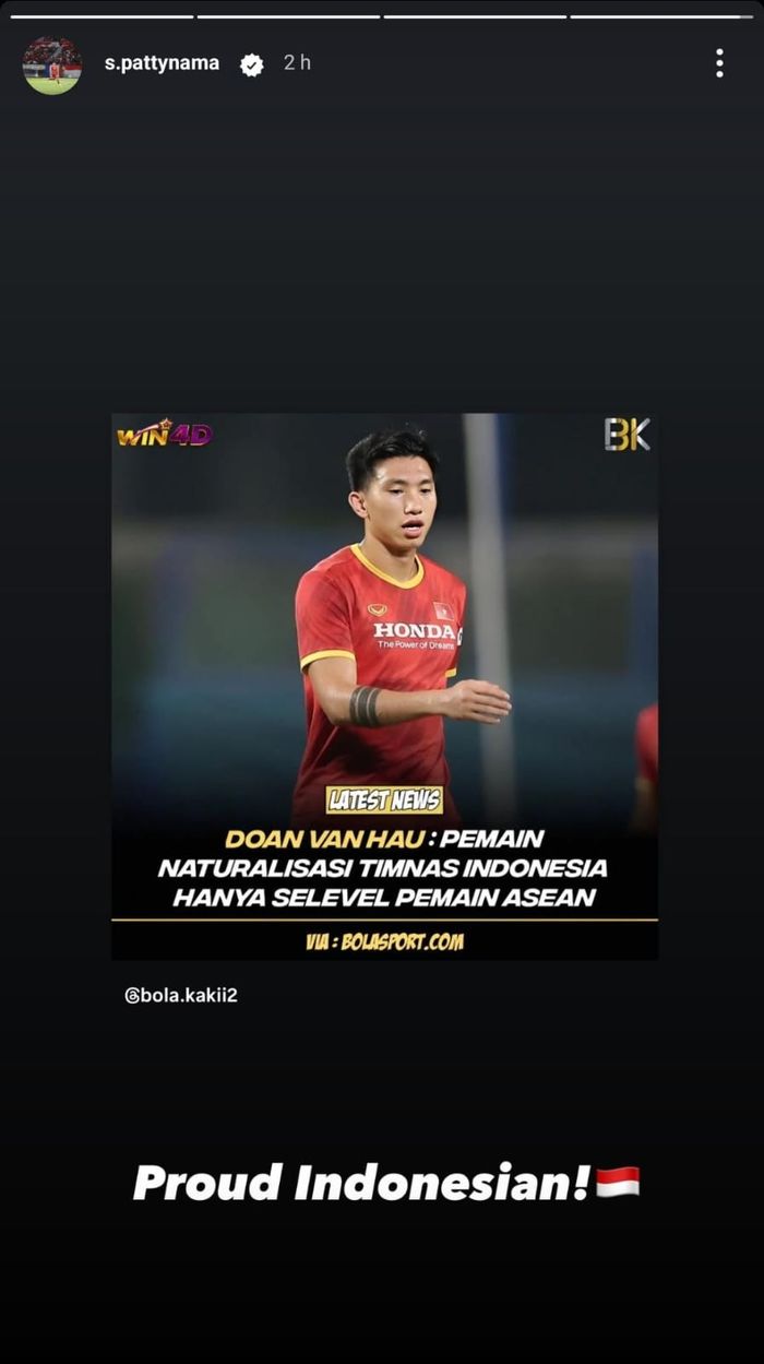 Shayne Pattynama yang menyindir pemain Vietnam seusai timnas Indonesia menang 3-0 di Kualifikasi Piala Dunia 2026 zona Asia Selasa (26/3/2024).
