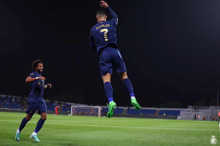 Cristiano Ronaldo berhasil mengantarkan Al Nassr menang besar atas Abha pada pekan ke-26 Liga Arab Saudi 2023-2024.