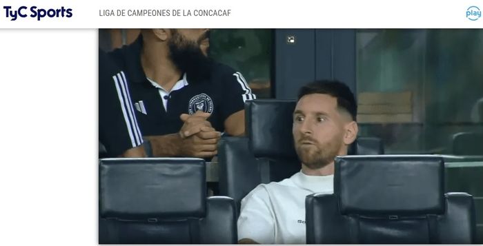 Ekspresi Lionel Messi saat Inter MIami dibobol Monterrey pada perempat fina Concacaf Champions Cup 2024.