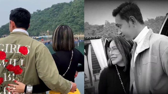 Edwin Bahari saat jadi model video klip Anisa Bahar.