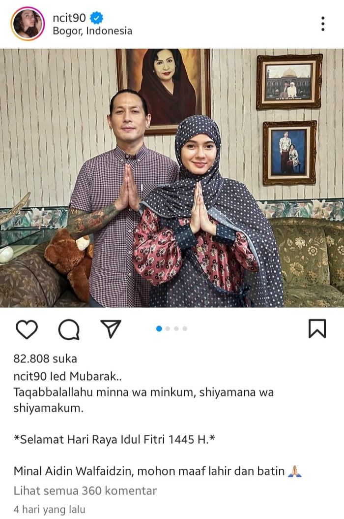 Chef Juna merayakan Lebaran bareng keluarga besar sang kekasih Citra Anidya