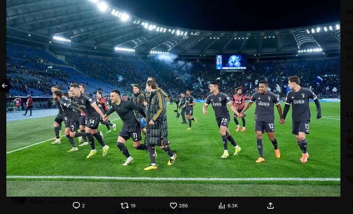 Juventus disindir karena merayakan kelolosan ke final Coppa Italia seolah-olah sudah memenangi Liga Champions.