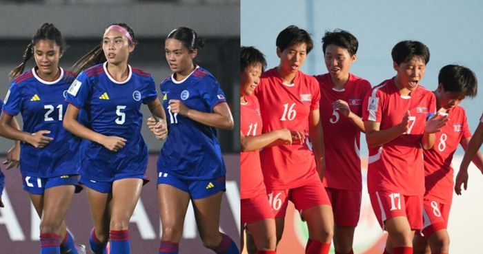 Filipina vs Korea Selatan pada laga kedua Grup A Piala Asia Wanita U-17 2024 di Bali United training center, Gianyar, Bali, Kamis (9/5/2024). 