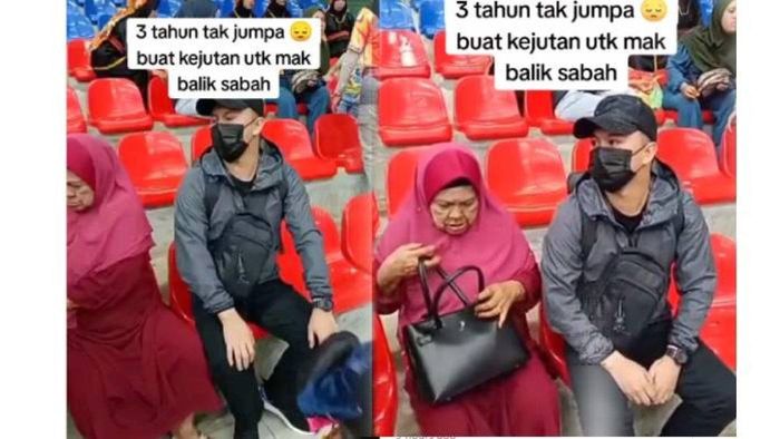 Emak-emak syok tetiba dipeluk oleh seorang pemuda