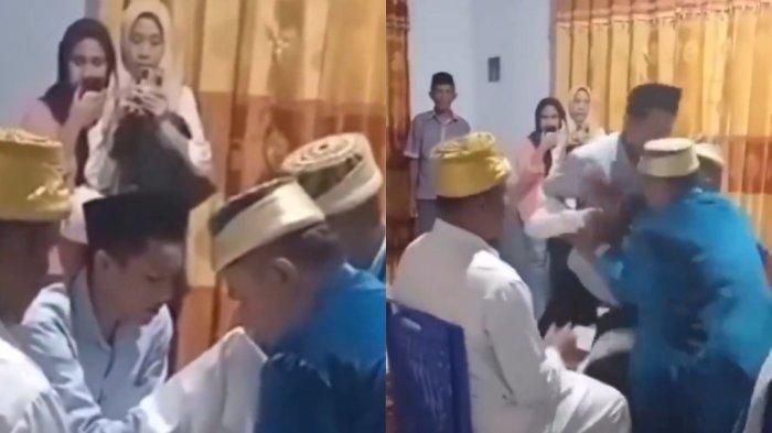 Peristwa adu jotos antara Wali Nikah dengan pengantin pria