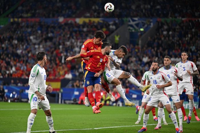 Duel antara Spanyol dan Italia tersaji dalam matchday 2 Grup B EURO 2024 di Stadion AufSchalke Arena, Kamis (20/6/2024).