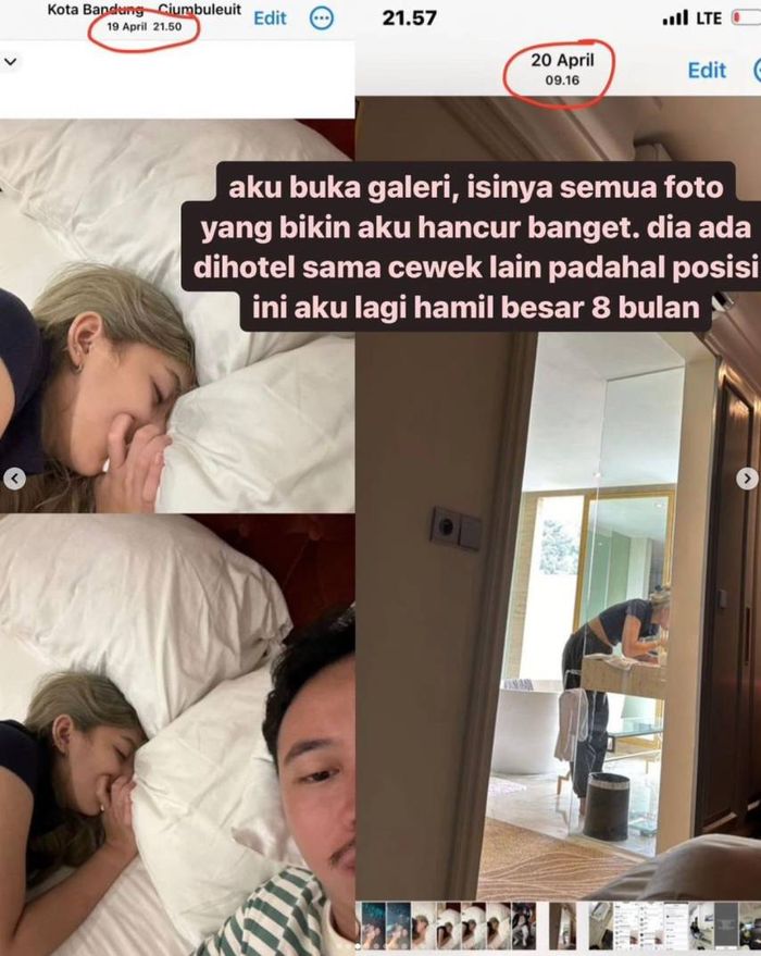 Aida Selvia menemukan banyak foto yang jadi bukti perselingkuhan suaminya dengan perempuan di Bandung