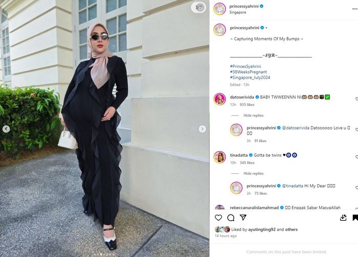 Syahrini diduga teman-temannya sedang hamil anak kembar