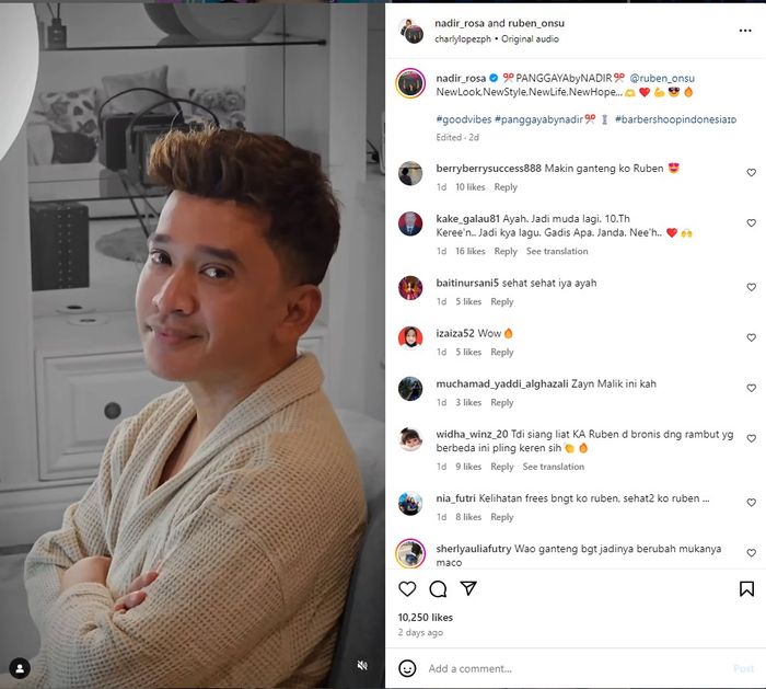 Penampilan terbaru Ruben Onsu usai gugat cerai Sarwendah.