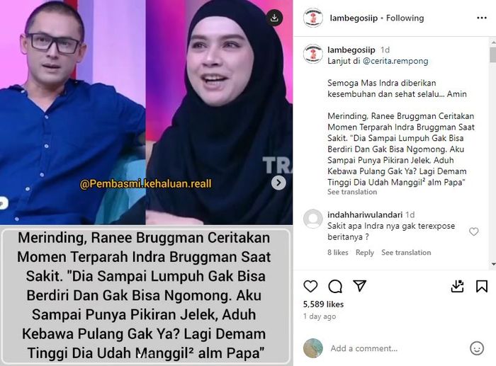 Indra Bruggman dan sang kakak