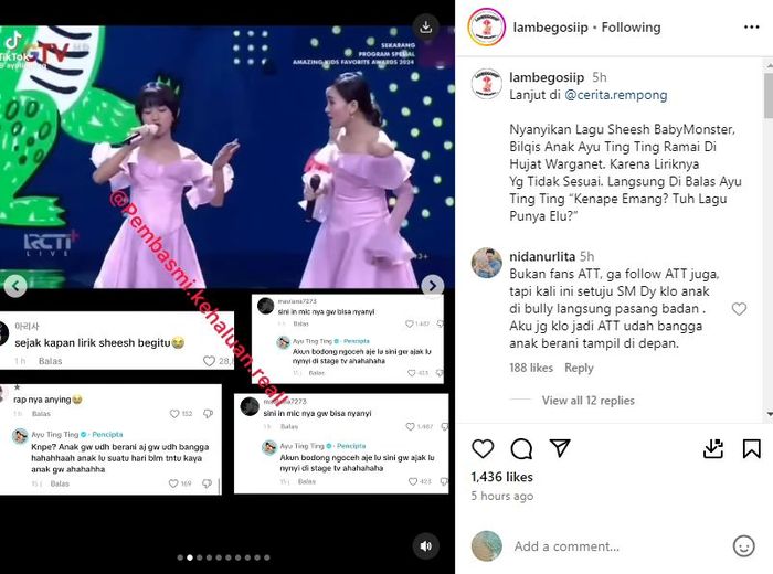 Ayu Ting Ting bela sang putri yang ramai dihujat