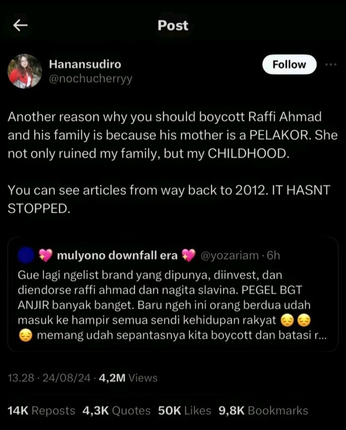 Amy Qanita Dituding Jadi Pelakor, Ini Chat yang Disebut Seseorang sebagai  Bukti Perselingkuhan Ibunda Raffi Ahmad