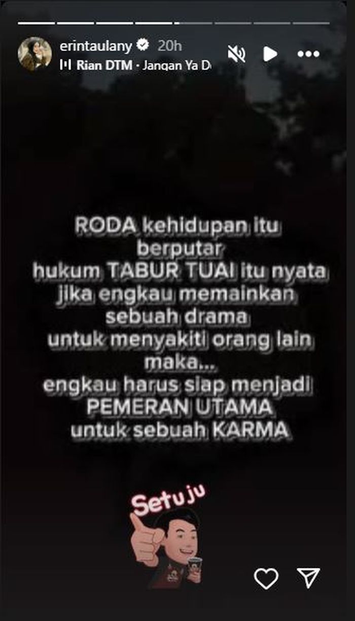 Unggahan Erin Taulany