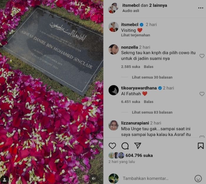 Kondisi makam Ashraf Sinclair disorot