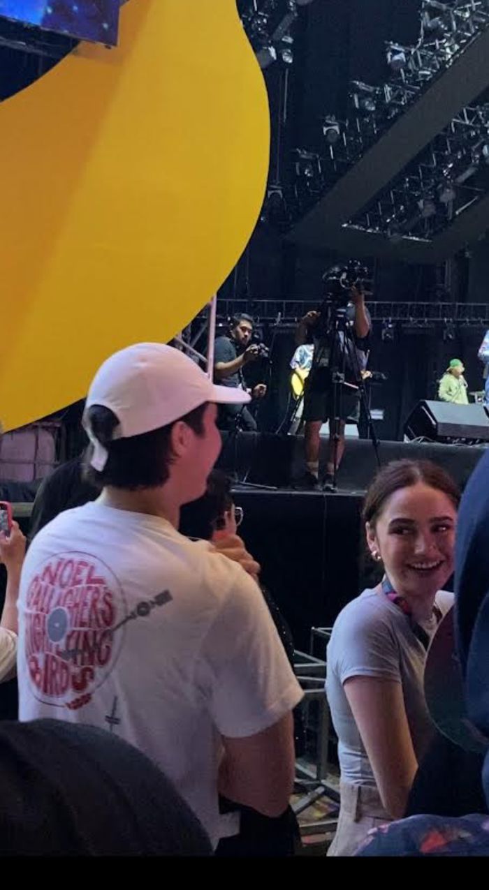 El Rumi dan Syifa Hadju nonton Pestapora di Jakarta Internasional Expo (JIEXPO), Kemayoran, Jakarta pada Sabtu (21/9/2024).