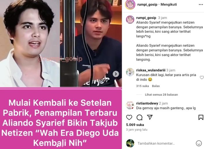 Penampilan terbaru Aliando sukses bikin pangling